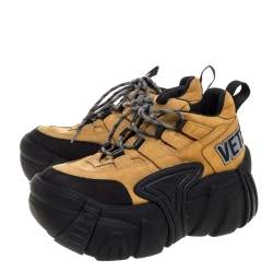 Vetements x Swear Beige Nubuck Platform Sneakers Size 42