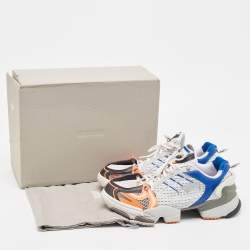 Vetements x Reebok Multicolor Mesh and Leather Spike Runner 400 Sneakers Size 41