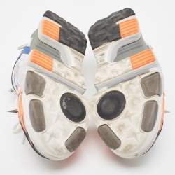 Vetements x Reebok Multicolor Mesh and Leather Spike Runner 400 Sneakers Size 41