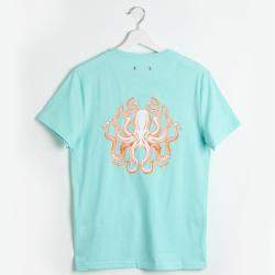 Vilebrequin Blue Tao Octopus Lagon T-shirt L (Available for UAE Customers Only)