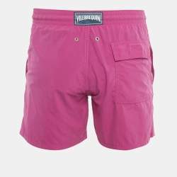 Pre Owned Vilebrequin Magenta Pink Synthetic Swim Shorts S 