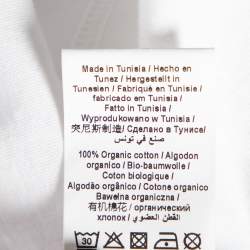 Pre Owned Vivienne Westwood White Heart Print Cotton Logo Embroidered T-Shirt L