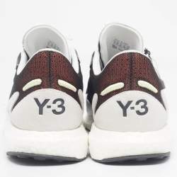 Y-3 x Adidas Multicolor Mesh and Leather Rhisu Run Sneakers Size 45 1/3