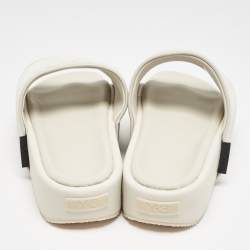 Y-3 Grey Suede Flat Slides Size 42