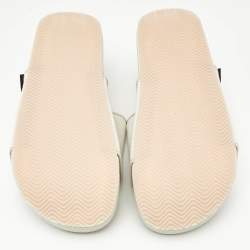 Pre Owned Y-3 Grey Suede Platform Slide Sandals Size 40.5