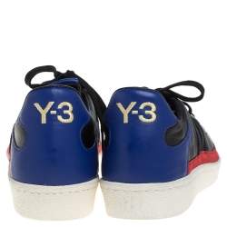 Adidas Y-3 Tricolor Leather And Rubber Nomad Star Low Top Sneakers Size 44 2/3