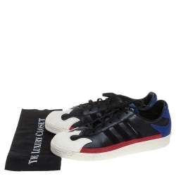 Adidas Y-3 Tricolor Leather And Rubber Nomad Star Low Top Sneakers Size 44 2/3