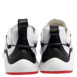Adidas Y-3 Core White Mesh and Suede Shiku Run Low Top Sneakers Size 46 2/3
