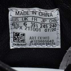 Y-3 Black/White Knit Fabric Makura Chunky Sneakers Size 39.5