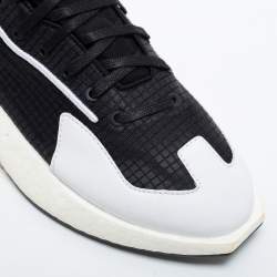 Y-3 Black/White Knit Fabric Makura Chunky Sneakers Size 39.5