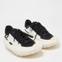 Y-3 x Adidas Black/White Suede and Canvass Makura Low Top Sneakers Size 42.5