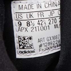 Y-3 x Adidas Black/White Suede and Canvass Makura Low Top Sneakers Size 42.5
