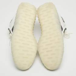 Y-3 White Leather High Top Sneakers Size 44.5