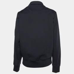 Y-3 Black Jersey Contrast Trim Track Jacket S