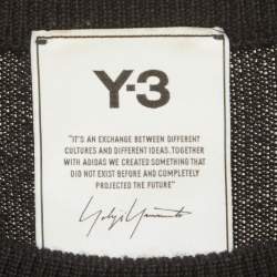 Pre Owned \[{"name": "Y-3 Black Mesh Jersey Crew Neck T-Shirt L", "name_ar": "واي-3 تي شيرت قماش شبكي أسود كرو نيك مقاس كبير (لارج)"}\]