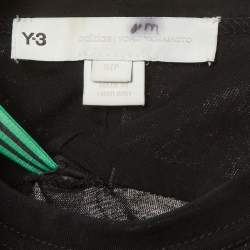 Pre Owned Y-3 Black Jersey Crewneck T-Shirt S