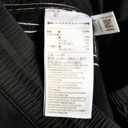 Y-3 Black Cotton Knit Contrast Detail Joggers S