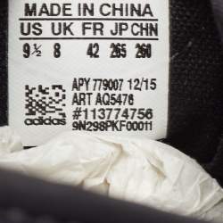 Y-3 Adidas Black Leather Yohji Star Low Top Sneakers Size 42