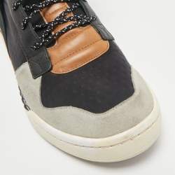 Y-3 Multicolor Fabric and Leather Yamamoto High Top Sneakers Size 44.5