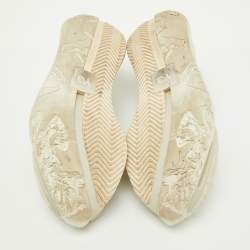 Pre Owned Y3 x Adidas White Suede and Mesh S-Gendo Run Sneakers Size 44 2/3