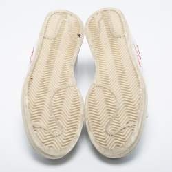 Y-3 White Leather Low-Top Sneakers Size 44