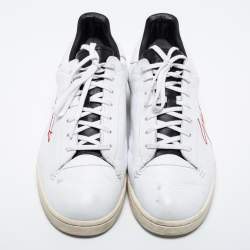 Y-3 White Leather Low-Top Sneakers Size 44
