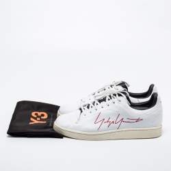 Y-3 White Leather Low-Top Sneakers Size 44