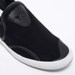 Y-3 Black Fabric and Leather Slip on Sneakers Size 42 2/3