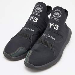 Y3 x Adidas Black Fabric and Mesh Suberou Sneakers Size 43.5
