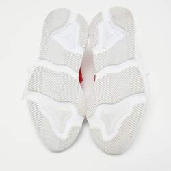 Y-3 White Knit Fabric Low Top Sneakers Size 42.5