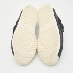 Y-3 Black Elastic Slingback Flat Sandals Size 46