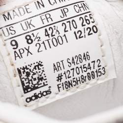 Y-3 White/Black Leather Yohji Star Low-Top Sneakers Size 42 2/3