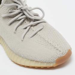 Yeezy x Adidas Grey Knit Fabric Boost 350 V2 Sesame Sneakers Size 451/3