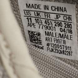 Yeezy x Adidas Grey Knit Fabric Boost 350 V2 Sesame Sneakers Size 451/3