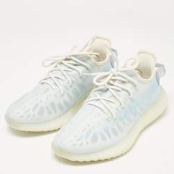 Yeezy x Adidas Blue Mesh Boost 350 V2 Mono Ice Sneakers Size 42