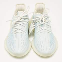 Yeezy x Adidas Blue Mesh Boost 350 V2 Mono Ice Sneakers Size 42