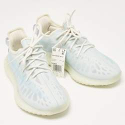 Yeezy x Adidas Blue Mesh Boost 350 V2 Mono Ice Sneakers Size 42