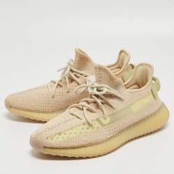 Yeezy x Adidas Beige Knit Boost 350 V2 Sneakers Size 44