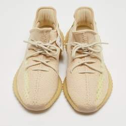 Yeezy x Adidas Beige Knit Boost 350 V2 Sneakers Size 44