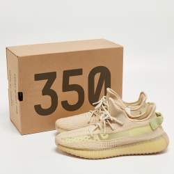 Yeezy x Adidas Beige Knit Boost 350 V2 Sneakers Size 44