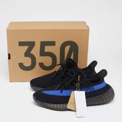 Adidas Yeezy Boost Blue Knit Fabric 350 V2 Dazzling Sneakers Size 46 2/3