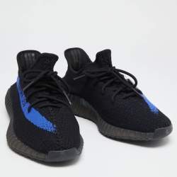 Adidas Yeezy Boost Blue Knit Fabric 350 V2 Dazzling Sneakers Size 46 2/3