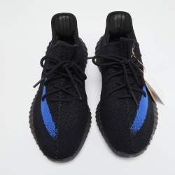 Adidas Yeezy Boost Blue Knit Fabric 350 V2 Dazzling Sneakers Size 46 2/3