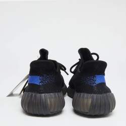 Adidas Yeezy Boost Blue Knit Fabric 350 V2 Dazzling Sneakers Size 46 2/3