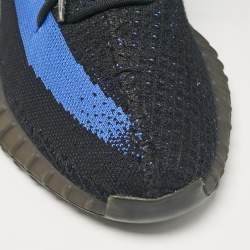Yeezy x Adidas Black/Blue Knit Fabric Boost 350 V2 Dazzling Blue Sneakers Size 47 2/3