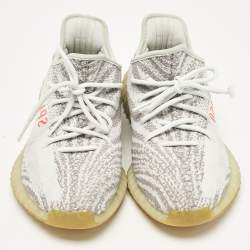 Yeezy x Adidas Light Blue Knit Fabric Boost 350 V2 Blue Tint Sneakers Size 44 2/3