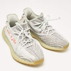 Yeezy x Adidas Light Blue Knit Fabric Boost 350 V2 Blue Tint Sneakers Size 44 2/3