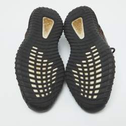 Yeezy x Adidas Black/Brown Knit Fabric Boost 350 V2 MX Rock Sneakers Size 45 1/3