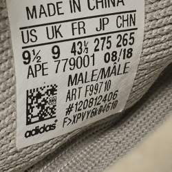 Yeezy x Adidas Grey Knit Fabric Boost 350 V2 Sesame Sneakers Size 43 1/3
