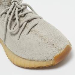 Yeezy x Adidas Grey Knit Fabric Boost 350 V2 Sesame Sneakers Size 43 1/3